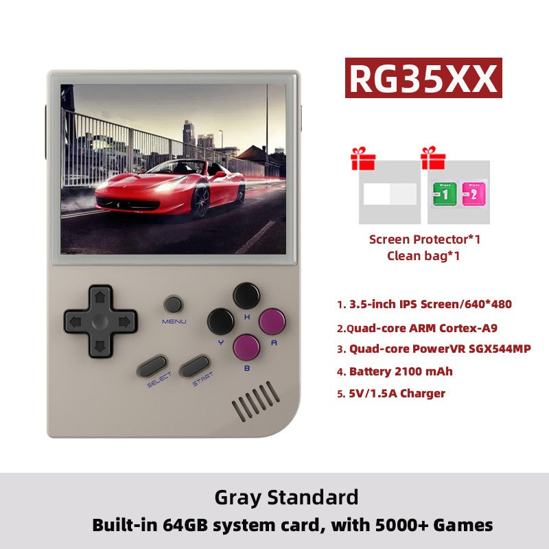 ANBERNIC RG35XX Plus/RG35XX Retro Handheld Game Console 3.5? IPS Screen Linux Portable Video Game Player Support HD-M-I TV Outpu