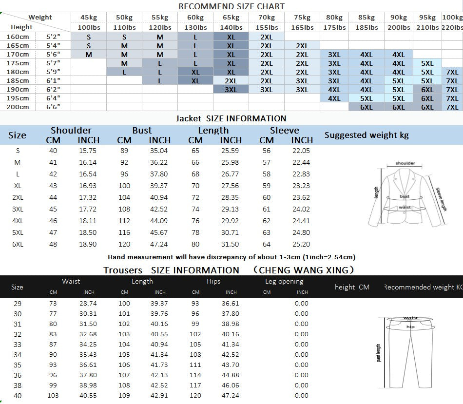 Suit Outdoor Breathable (Blazer+ Vest + Pants) Men's Fashion Business Korean Wedding Casual Business Wear Elegant Man Suit 6XL