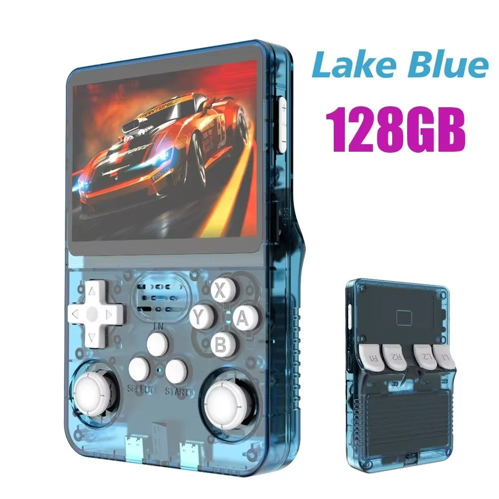 R36S Original Retro Handheld Game Player Arkos System 3.5" IPS Screen Portable 64/128GB Hall Effect Emulator Wireless Gamepad