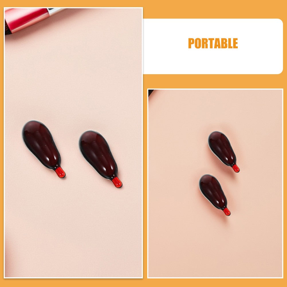 20pcs Fake Blood Capsules Realistic Prank Blood Pills Makeup Props Faux Vampire Trick Supplies Pranks For Cosplay Halloween