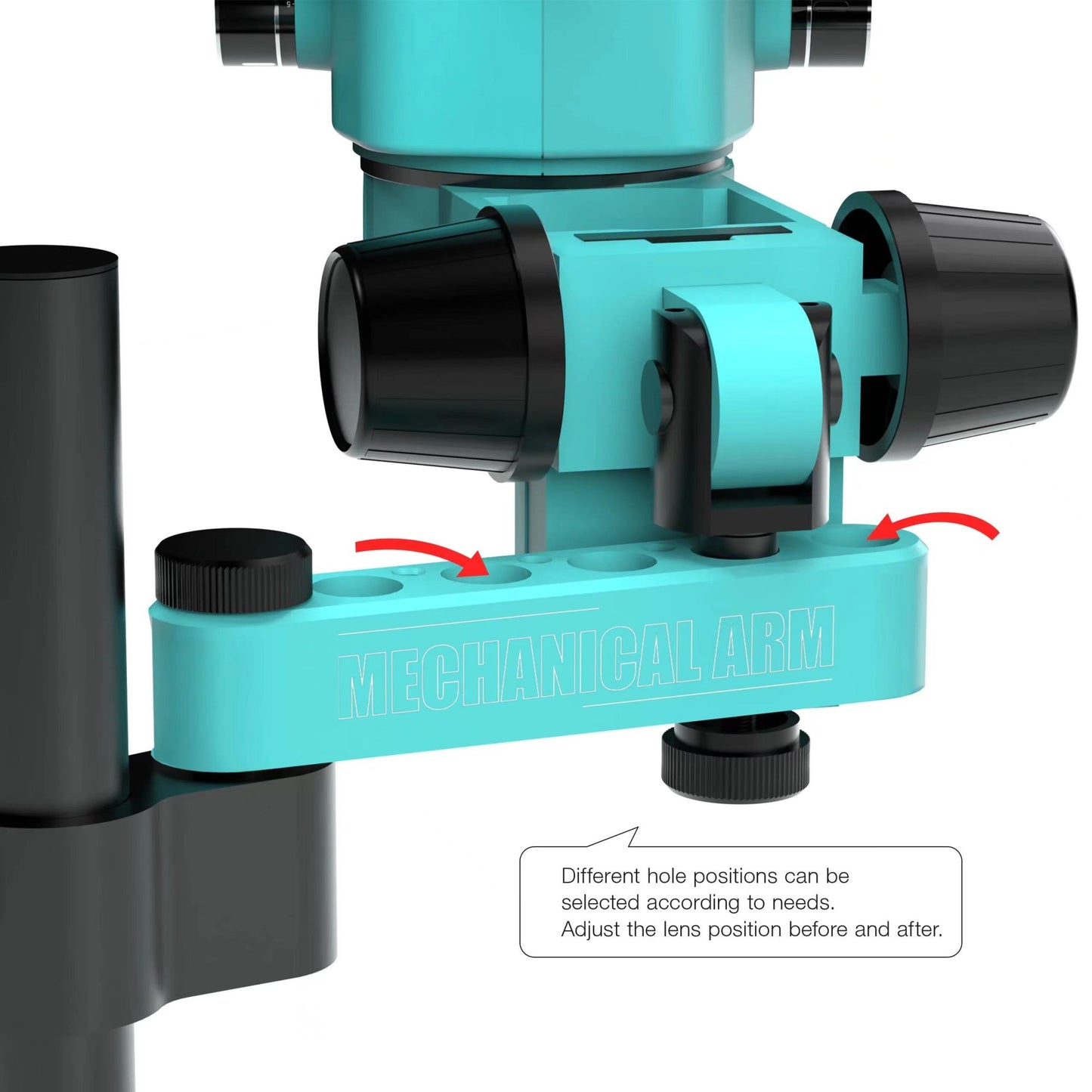 RF4 Microscópio Trinocular Estéreo Rotação 360° com Braço Articulado Suporte de Campo Amplo Câmera HDMI 4K Reparo de Solda de Placa PCB de Celular