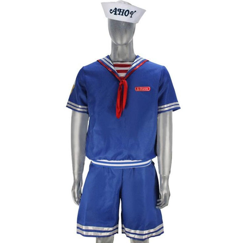 2026 new Men&Womens Robin/Steve Scoops Ahoy Costume Cosplay Uniforms Navy Halloween Costume Uniform Fancy Dress