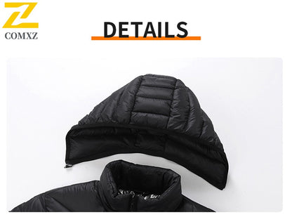 Intelligent Electric Heated Jacket Men Winter Warm Parka 3 Modes Adjustable Anti-Cold Ski Outdoor Camping Hiking Thermal Coat