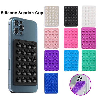 Candy Color Soft Silicone Suction Cup Suction Cups Mobile Phone Tablet Luggage Suction Cup Universal Charger Leather Case