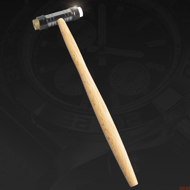 Martelo de Cabeça Dupla Multiuso Q84D Ajustável Adequado para Afinação de Instrumentos, Artesanato e Reparo com Cabo Confortável