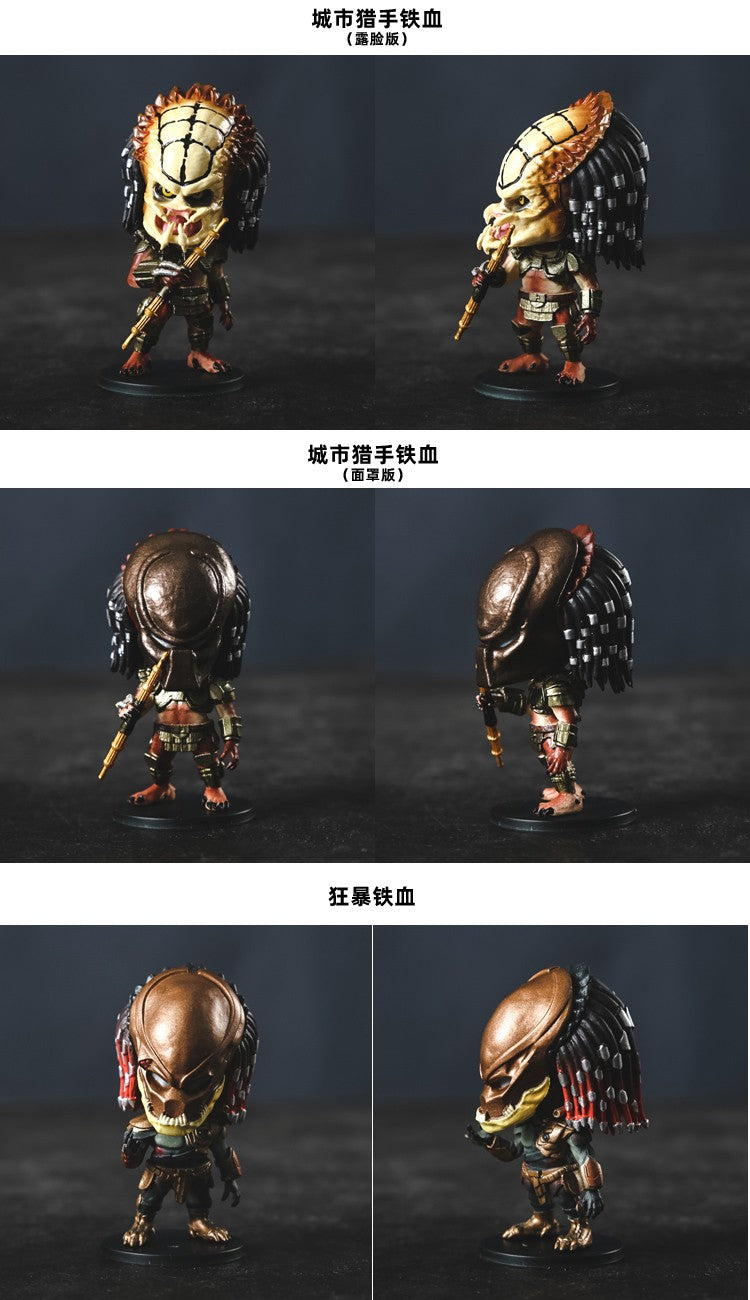 Predators Ultimate P1 Jungle Hunter Jungle Demon Concrete Clan Leader PVC Statue Figure Collectible Model Toy 7cm
