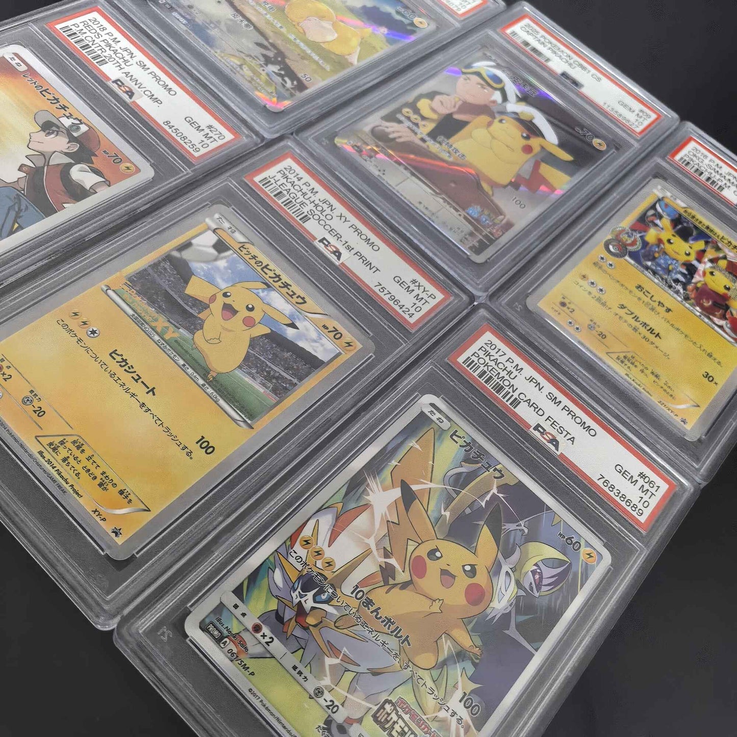 DIY PTCG Cartas de Classificação Coleção de Cartas POKEMON JAPONÊS CHINÊS CBB1 SM PROMO CAPITÃO PIKACHU Cartas de Classificação de 10 Pontos Presente de Jogo