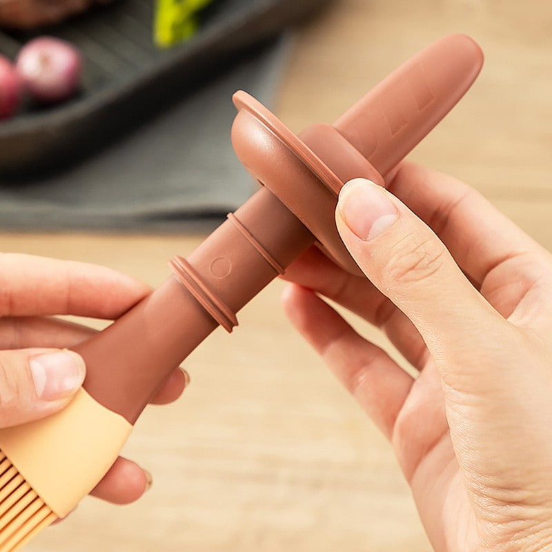 Silicone Oil Brush Temperature Resistant Oil Bottle Baking Pancake Barbecue Cooking Olive Oil BBQ Grilling Kitchen Gadget