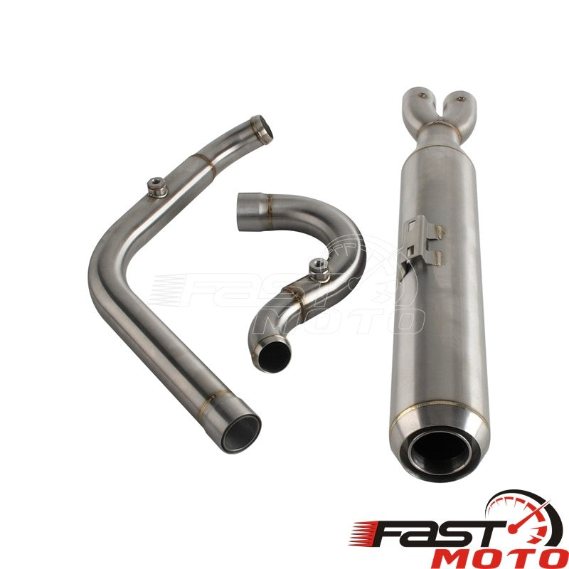 2-into-1 Motorcycle Exhaust System Muffler Pipe For Harley M8 Softail 2018-2026 FXST FXBB FXBBS FXFBS FXFB FLSL FLDE FXLR FXLRS