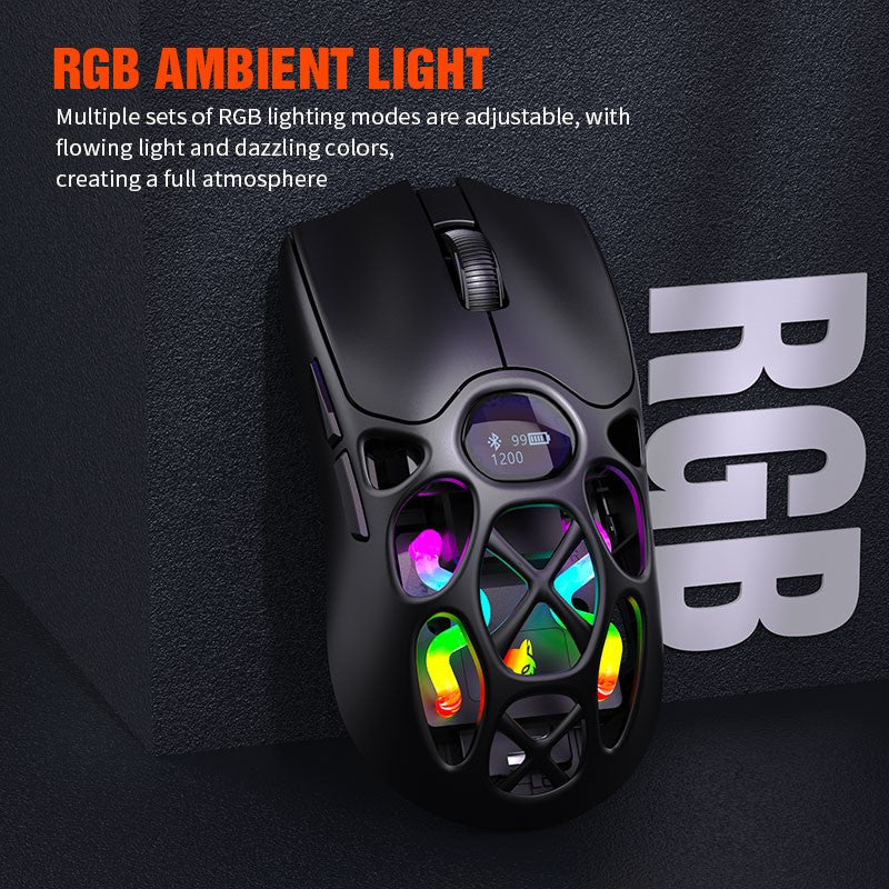 XUNFOX H16 Bluetooth wireless three-mode game mouse laptop e-sports lightweight mouse