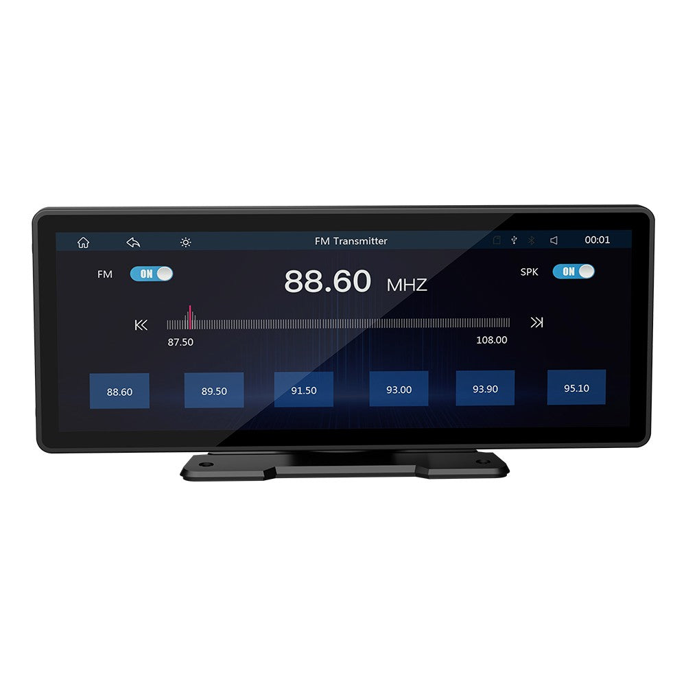 BQCC 10.26 Inch Portable Wireless Carplay Screen HD Rear Reversing Camera Car Radio DVR MP5 Multimedia Video Player Android Auto