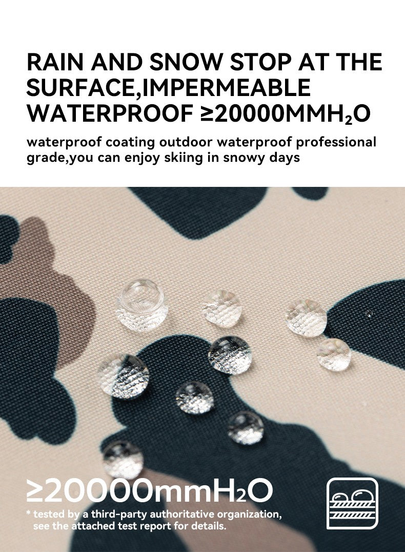 VECTOR Thick Men Women Ski Pants Straight Overalls Jumpsuit Skiing Bib Waterproof Winter Warm Windproof Outdoor Sports Snowboard