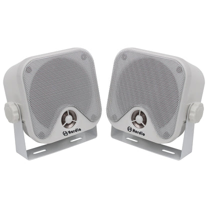 Alto-falantes Bluetooth marinhos à prova d'água Herdio 4" 100W para serviço pesado, montados em superfície para trailer, minicarregadeira, quadriciclo, UTV, RZR, carrinho de golfe