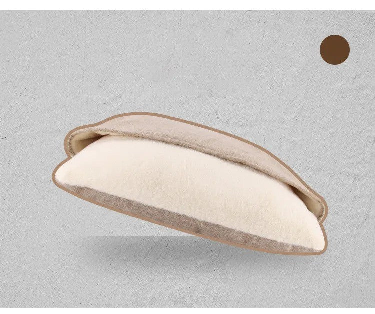 para Saco de Dormir Grande para Animais de Estimação Cama de Cachorro Canil de Inverno Quente Removível Lavável Resistente a Mordidas Almofada de Sofá para Filhotes Tapete de Gato de Pelúcia