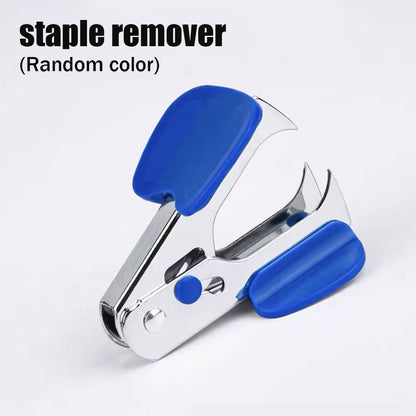 1PC Professional Staple Remover, Mini Portable Carrying Lock, Suitable for School, Office and Home (Random Color)