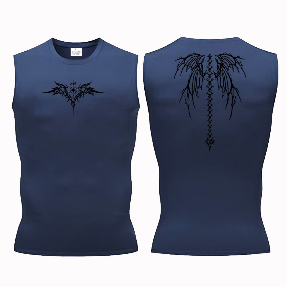 Ionic Shaping Vest For Men Ice-Silk Slimming Vest Body Shaper Compression Shirts Tank Top Tummy Control Sleeveles Fitness Shirts