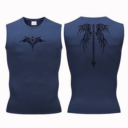 Ionic Shaping Vest For Men Ice-Silk Slimming Vest Body Shaper Compression Shirts Tank Top Tummy Control Sleeveles Fitness Shirts