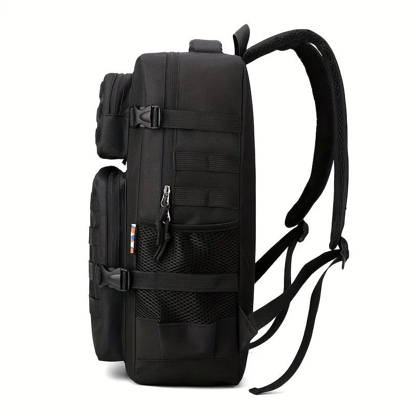 Mochila Tática Masculina Camuflada, Mochila para Hiking e Camping, Mochila Esportiva Grande Capacidade Multicamadas para Uso Externo