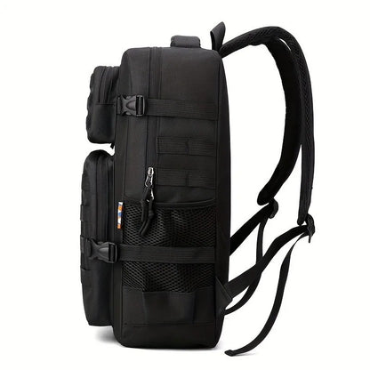 Mochila Tática Masculina Camuflada, Mochila para Hiking e Camping, Mochila Esportiva Grande Capacidade Multicamadas para Uso Externo