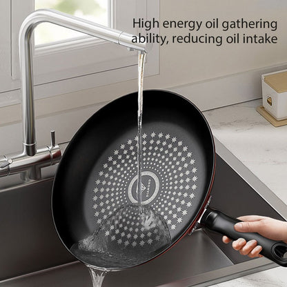 Nova Panela Antiaderente de Cristal Diamante Panela Fritura Multifuncional de Ferro Fácil de Limpar Utensílio de Cozinha Fogão a Gás e Indução