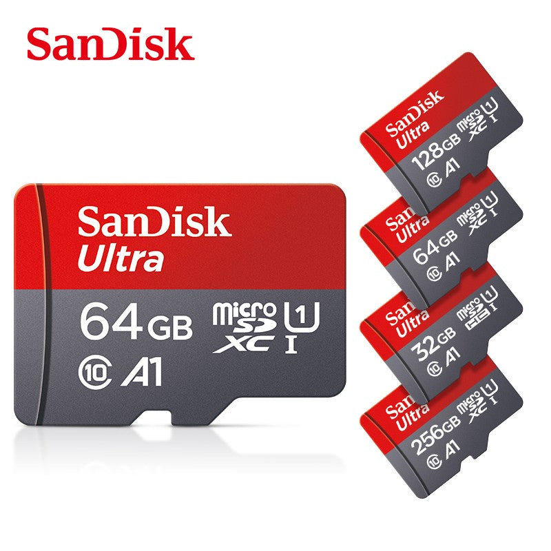 Cartão Micro tf SD 100% Original SanDisk Classe 10 Cartão TF 32GB 64GB 128GB Cartão de Memória para Celular Tablet Cartão Flash
