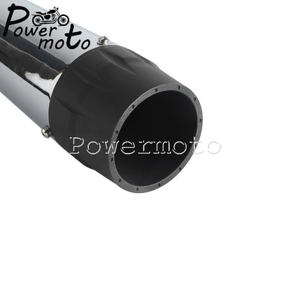 For Harley Touring Street Electra Glide Road King 2017-2023 FLHR FLHX FLTRX FLHTK Motorcycle Slip On Dual Exhaust Mufflers Pipes