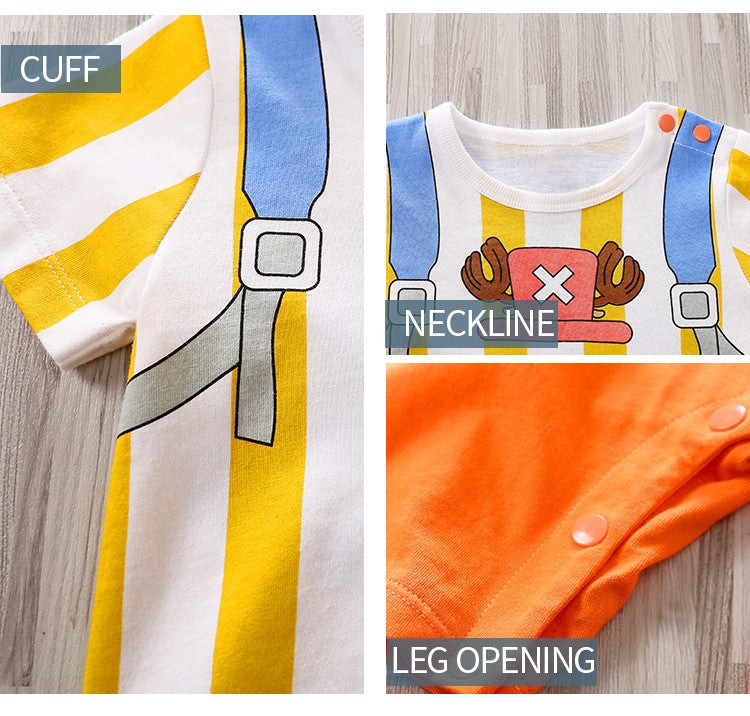 Anime Cosplay Dragon Ball Z Fantasia Infantil Bebê Menino Menina Macacão Criança Demon Slayer Roupa de Bebê Recém-nascido Macacão 0-18 Meses