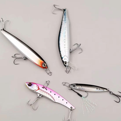 Conector de Isca para Pesca FishTrip Clipe de Pesca Carabina Snap Engate Rápido Anzol Duo Lock Aço Inoxidável