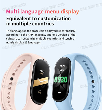 For Sports Smart Watch Music Control Fitness Calorie Track Bracelet Phone Message Remind Steps BT SmartWatch M8 Band