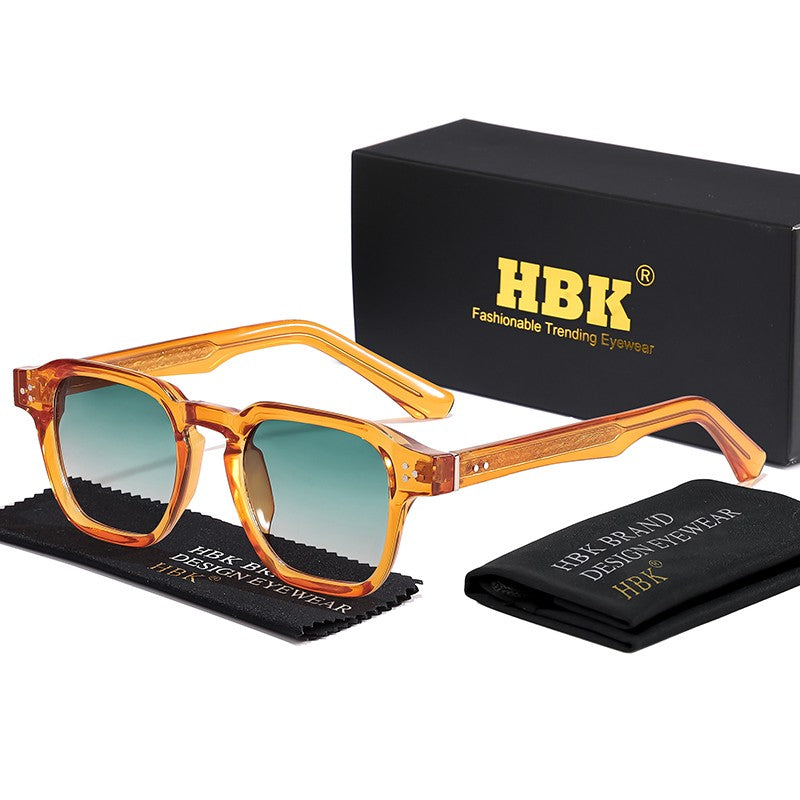 Óculos de Sol Punk HBK Fashion para homens Óculos de Sol Quadrados Clássicos Esportes ao Ar Livre Festa Férias Viagem Condução Pesca Óculos