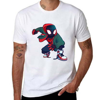 Miles T-Shirt men t shirt cotton 100% black cotton t-shirt plain for man package T-Shirt