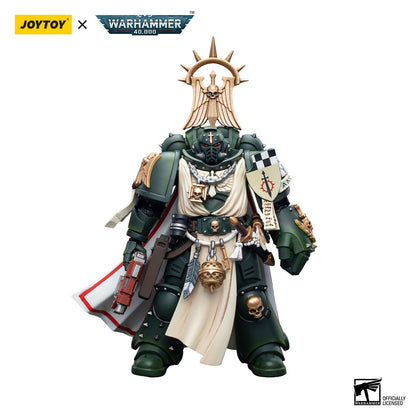 JOYTOY Warhammer 40k 1/18 Bonecos de Ação Anime 12cm Mestre Lazarus dos Dark Angels com Punho Potente