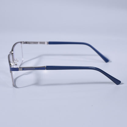 Anti Blue Light Men Reading Glasses Metal Full Frame Business Eyeglasses For Men Square Double Color Reading Eyewear +100+150