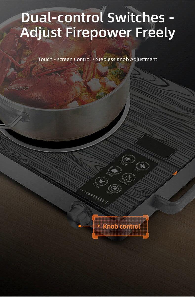 3500W High-Power Electric Ceramic Stove Induction Cooker Multifunctional Household Electronic Kitchen Appliance