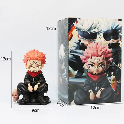 3 Estilos Jujutsu Kaisen Anime Figure Satoru Gojo Action Figure Lord of the Curse Sukuna Figurine Coleção Modelo Boneca Brinquedos