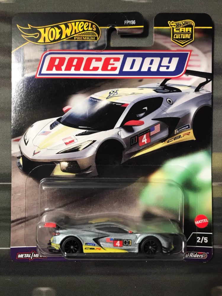 Hot Wheels Fpy86 Car Culture - Race Day (D) Porsche Bmw Nissan Premium Carros de Brinquedo de Metal Fundido de Alta Qualidade para Presentes de Aniversário e Natal