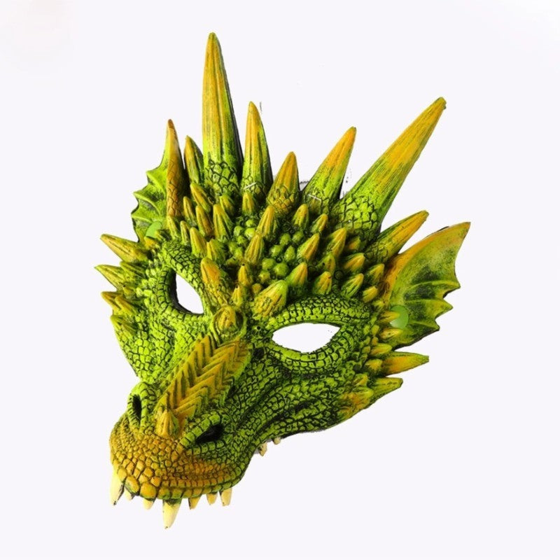 PU Foaming 3D Animal Dragon Mask for Halloween Carnival Party Halloween Dragon Mask Cosplay Dragon Scary Mask Monster Mask