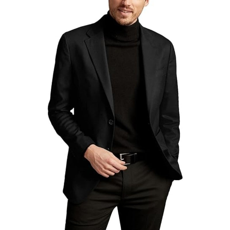 Men's Jacket Thin New Smart Casual Suit Suede Slim Jacket with Lining Single Breasted Coat European Size M-XXL