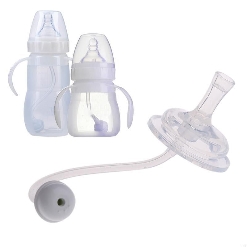 E06F Baby Bottle Straw Cup Straw Accessories Replacement Wide Mouth Silicone