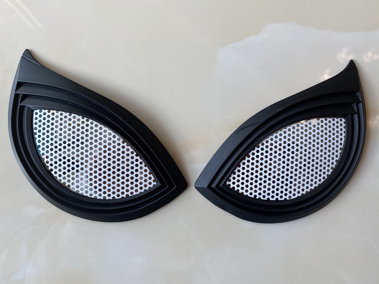 Movie Cosplay Lens Accessories For Super Bodysuit Full Mask Eyeglass Stereoscopic Color Light Halloween Carnival Party Prop Gift
