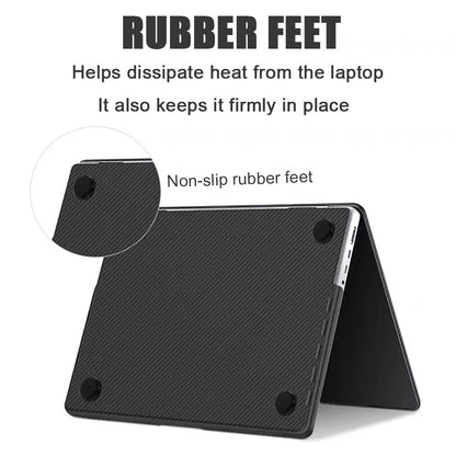 Laptop Case For Macbook Pro 14 16 M4 2024 Case For Macbook Air 13 M4 M3 M2 2025 2022 Case Carbon Fiber Protective