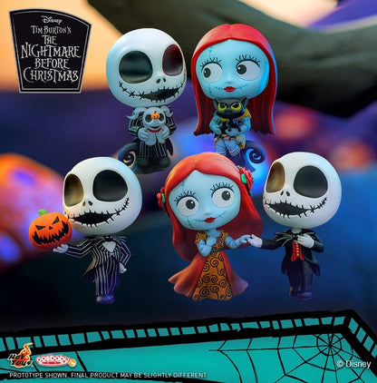 Hot Toys The Nightmare Before Christmas Sally Jack Skellington Cosbaby Mini Action Figure Fashion Cute Halloween Collection Gift