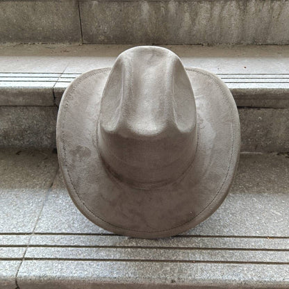 Suede Cowboy Hat Double Concave Top Classic Vintage Mens Womens Western Cowboy Hat ?????????? ?????