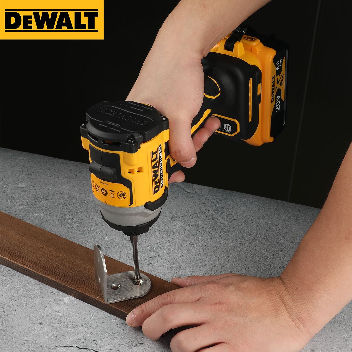 DEWALT DCF850 20V Parafusadeira de Impacto Brushless de Íon de Lítio - Parafusadeira Elétrica de Alto Torque, Ferramenta Elétrica Profissional