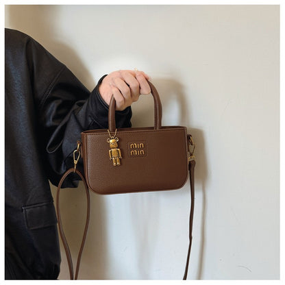 2025 New Trendy Women's Small Square Bag Minimalist Luxury Shoulder Bag for Mobile Phone Girl Fashion Crossbody Pouch Purse