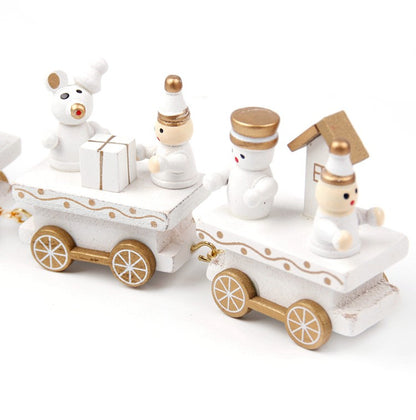 Wooden/Plastic Train Christmas Ornament Merry Christmas Decoration For Home 2025 Xmas Gifts Noel Natal Navidad New Year 2026