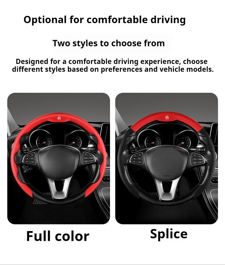 ABS Leather Car Steering Wheel Cover For Citroen C1 C2 C3 C4 C5 C6 C4L Berlingo Picasso Aircross Sega Ely See Auto Accessories