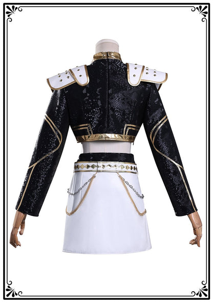 Black Golden Rumi Zoey Mira Cosplay Cosplay Costume Wig Women Suit Halloween Party Role Playing Outfit