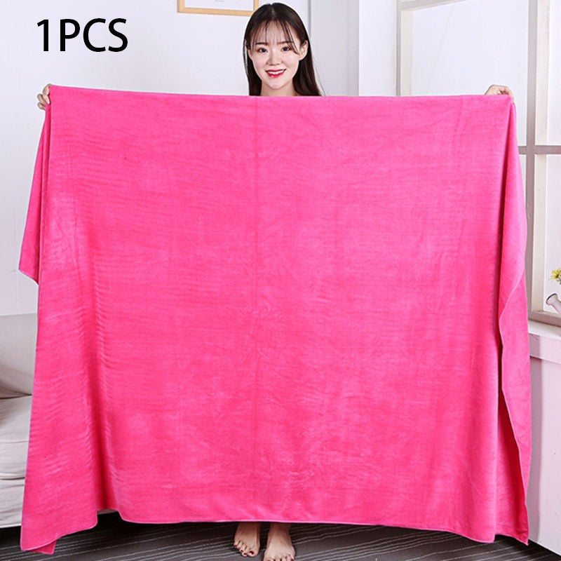 Large size180x200cm thickening beauty salons Bath towels quick drying are soft skin friendly non shedding hotel massage towels