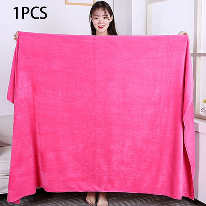 Large size180x200cm thickening beauty salons Bath towels quick drying are soft skin friendly non shedding hotel massage towels